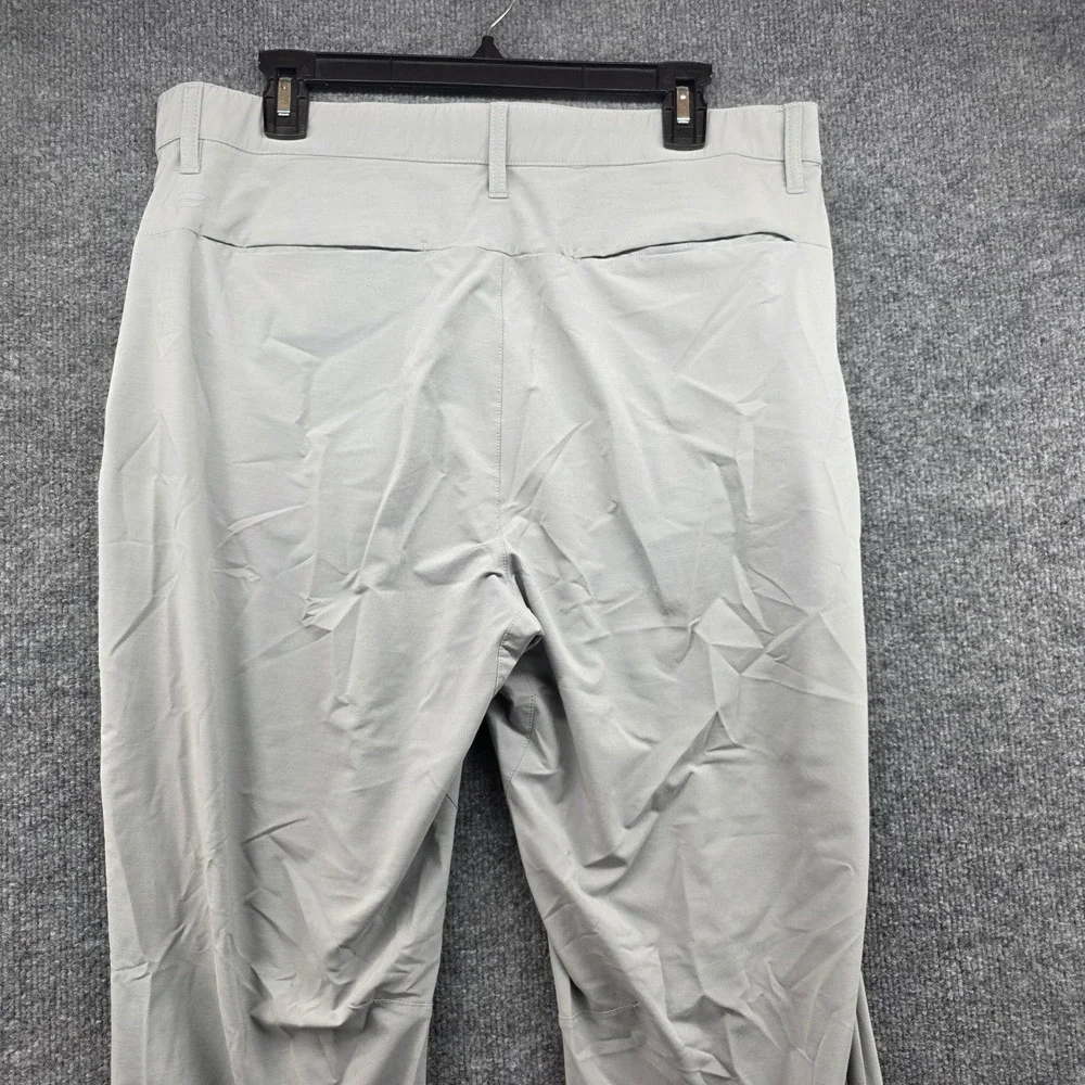 Fabletics Mens Athleisure Pants Light Gray‎ Stretch Performance Size L